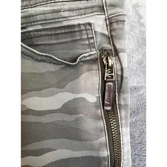 Democracy Jeans Women 4 Camo Skinny Stretch Denim Zippers Ab Solution - Picture 3 of 9